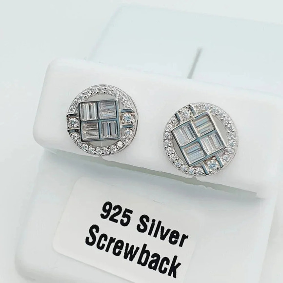 925 Sterling Silver Cubic Zirconia Earrings, U19254788 - Picture 10 of 11